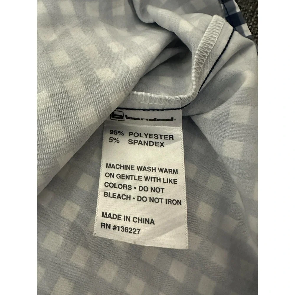 Banded Men's M Checkered Long Sleeve Shirt - Picture 5 of 6